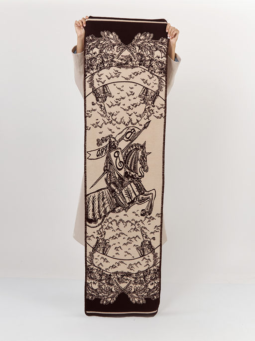 в составе ШЕРСТЬ  и КАШЕМИР Большой, мягкий, теплый  двусторонний палантин - Tantino фото 9