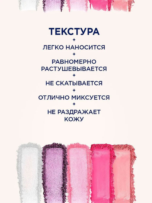 ПАЛЕТКА ТЕНЕЙ ДЛЯ ВЕК NEONDREAMS МАРКИ SHU №161 розовое облако  фото 3