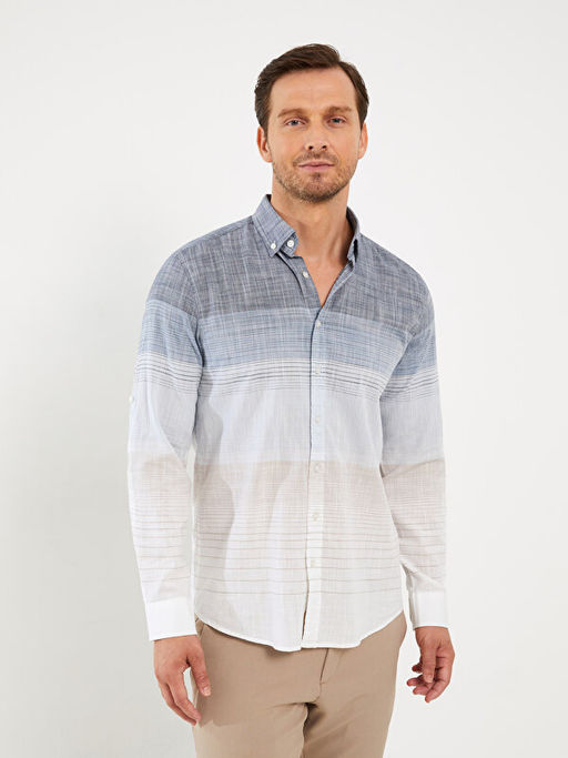 Regular Fit Uzun Kollu Poplin Erkek G?mlek