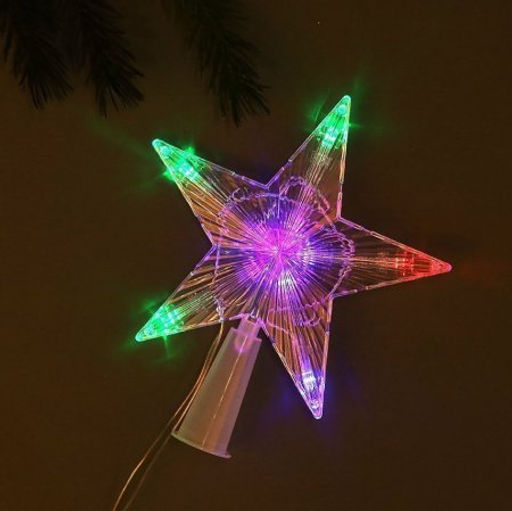 Гирлянда звезда на вершину елки 18 см 10 LED/ GT612 /уп 100/ - ГалеонТрейд фото 2