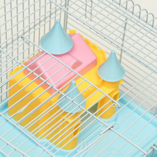 Клетка для грызунов Пижон, укомплектованная с замком, 37 х 27 х 30 см, голубая  фото 8