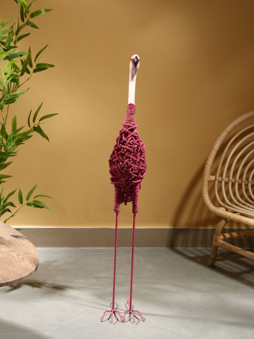 Сувенир плетёный «Фламинго», 27×13×100 см