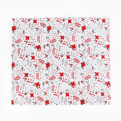 Скатерть новогодняя «Доляна. Новогодние цветы», 145×300 см, 100% п/э