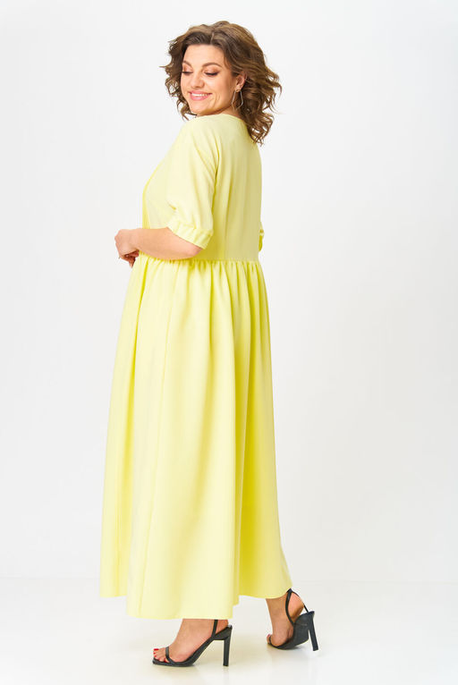 Платье Anastasia Mak 1219 бледно-желтый  фото 2