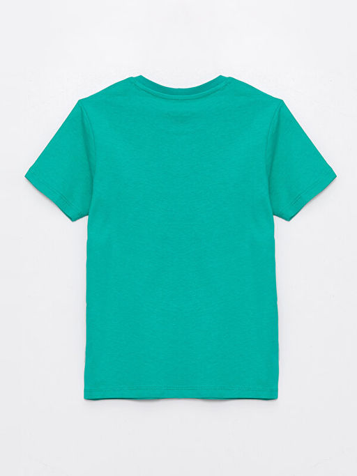 Bisiklet Yaka Bask?l? K?sa Kollu Erkek ?ocuk ?ortlu Pijama Tak?m? - Waikiki фото 3