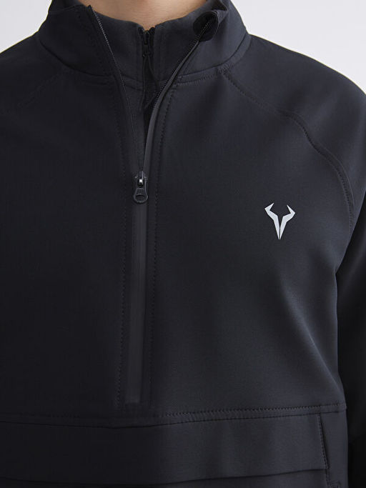 Fermuarl? Dik Yaka Erkek Sweatshirt