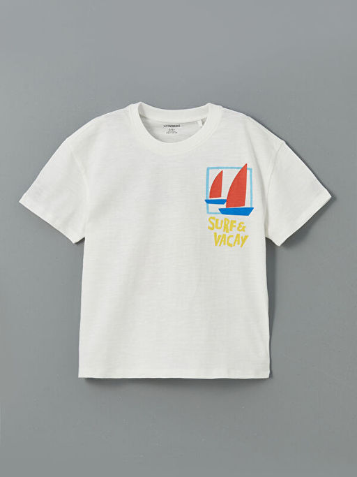 Bisiklet Yaka ?izgili Erkek ?ocuk Ti??rt 2li