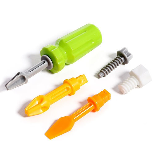 Конструктор винтовой Эвакуатор с машинкой, с отвёрткой и насадкой + знаки - Simaland фото 13