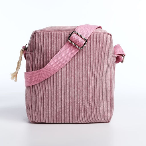 Сумка молодёжная на молнии, цвет лиловый - Simaland фото 5