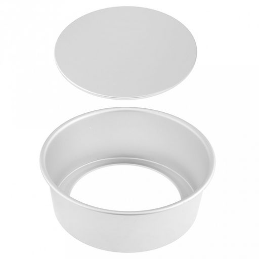 Форма для выпечки алюминиевая "Мастер" д21см, h8см, s1мм, съемное дно д19см, загнутый край (Китай)