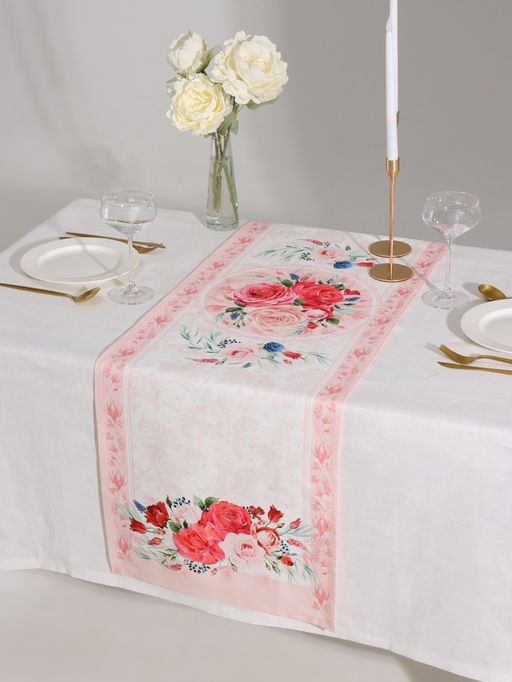 Дорожка Этель Розы, 40?146 см, 100% хлопок, саржа 190 г/м?