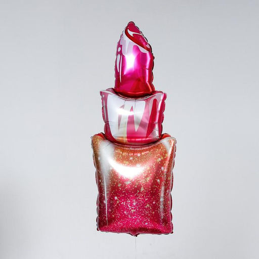 Цена за 5 шт. Воздушный шар фольгированный 42" «Помада»