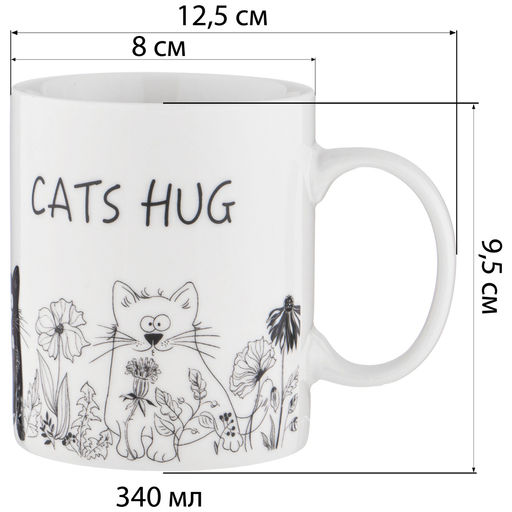 КРУЖКА LEFARD КОТОМАНИЯ 340 МЛ (КОР=36)  фото 3