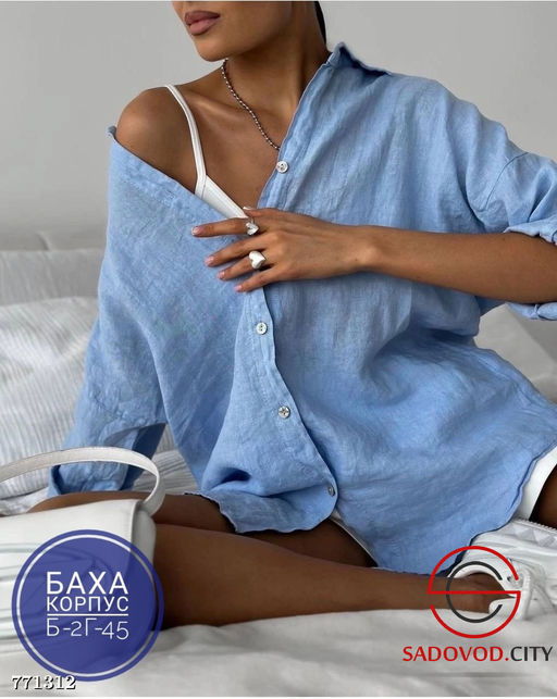 Женская свободная рубашка - Bruno фото 3