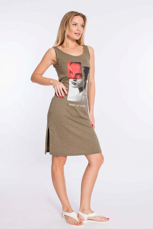 Сарафан М319145Пх Хаки - Елена фото 2