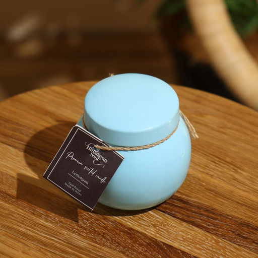 Свеча ароматическая в баночке, 150 г, парафин, lemongrass