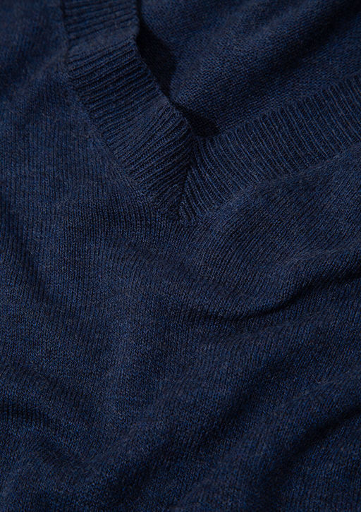 Kasmir Kar?s?ml? Lacivert Kazak - Mavi фото 8