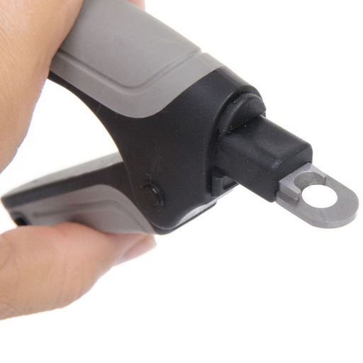 Цена за 2 шт. Когтерез - гильотина для животных "ПРЕМИУМ - МОЙ БРО", прорезиненная ручка, цвет серый/черный, 9*15см