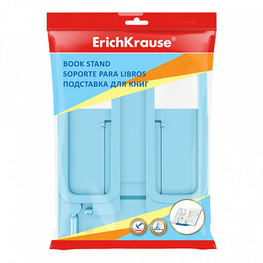 Цена за 1 шт. Подставка для книг пластиковая ErichKrause Base, Pastel, розовый  фото 4