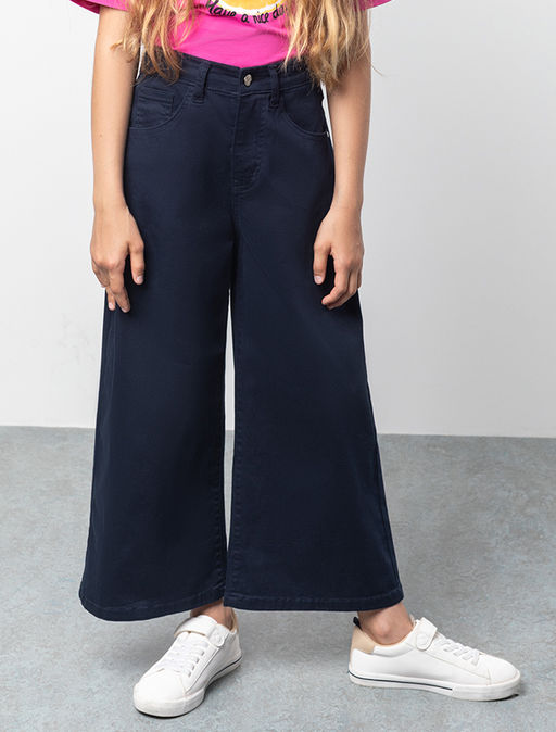 VILATTE / Брюки-кюлоты из хлопкового твила с эластаном для девочки  фото 5