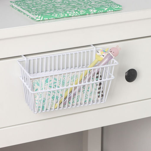 Корзина подвесная Доляна, 20×8×10 см, белая