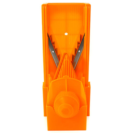 Овощерезка пластмассовая 6 предметов, корпус с V-образным ножом, вставка 3 предмета, ползун, контейнер для хранения вставок (Россия) - Домашняя мода фото 3