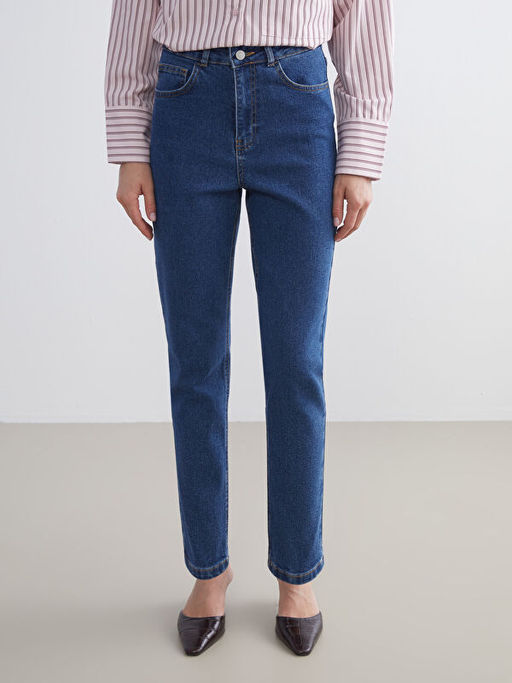 Mom Fit Kad?n Jean Pantolon