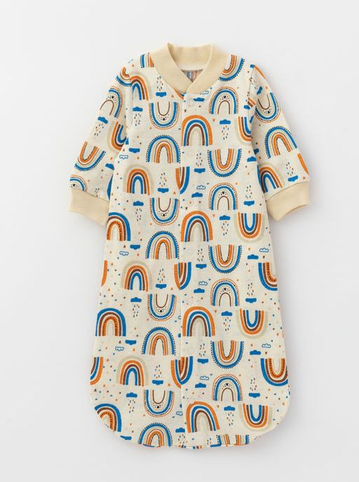 Комбинезон конверт для малыша, синий/радуга - Lesi kids фото 19