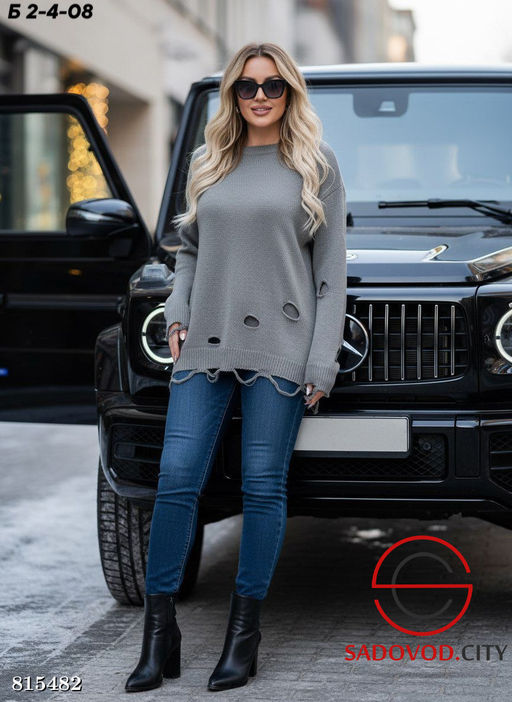 Кофта женская с рваным эффектом - Bruno фото 12