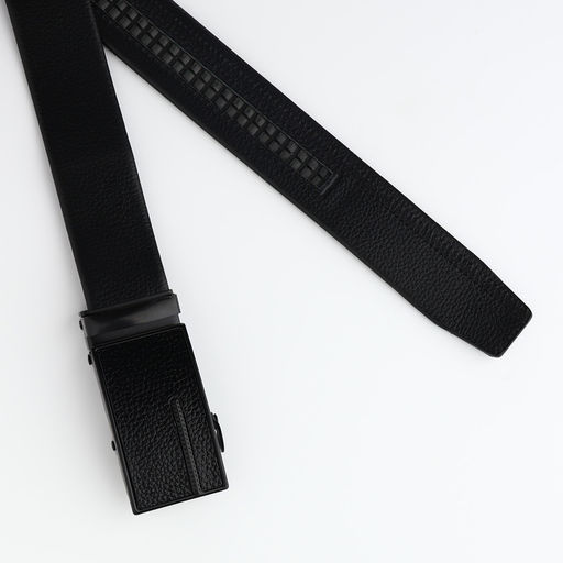 Ремень мужской, ширина 3.5 см, пряжка автомат, чёрный