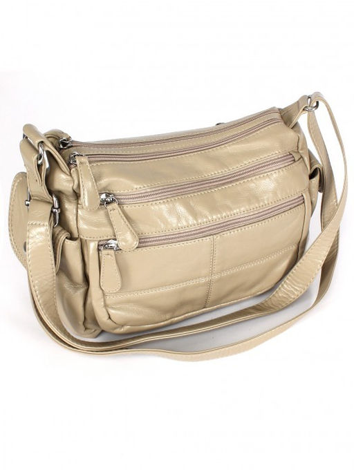 Сумка женская искусственная кожа Guecca-115, 2отд, плечевой ремень, бежевый SALE 264038 - Adelia фото 5