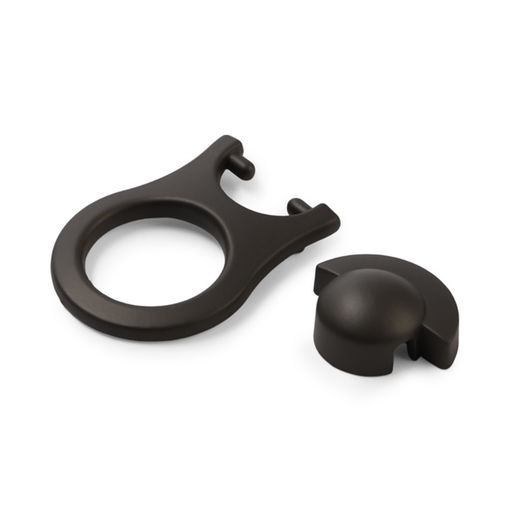 Цена за 3 шт. Ручка-кнопка CAPPIO OPENER, алюминий, цвет графит