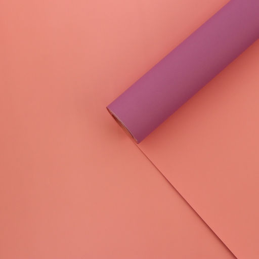 Пленка матовая для цветов, двухсторонняя, «Зефир», лаванда - чайная роза, 57 см × 10 м