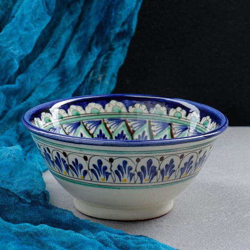 Бульонница узбекская Риштанская Керамика, 1 л, d=18 см, МИКС