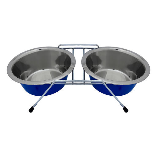 Двойная миска, "Хади" синяя, 400 мл AEDDC - 02