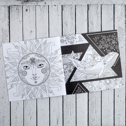 Цена за 2 шт. Раскраска - антистресс Полёт фантазий, 20 стр.