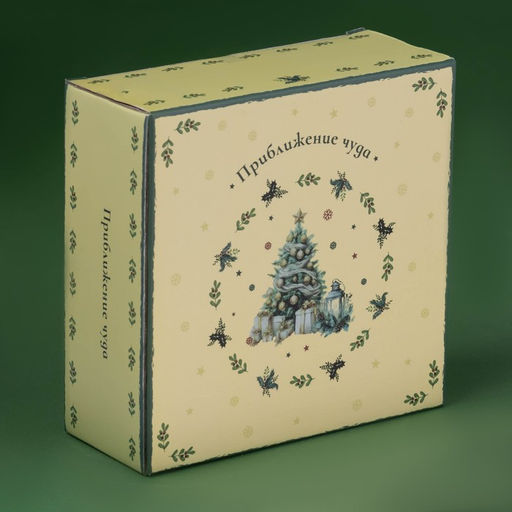 Салатник новогодний Доляна «Приближение чуда», 580 мл, 15.5×6 см, фарфор, цвет белый