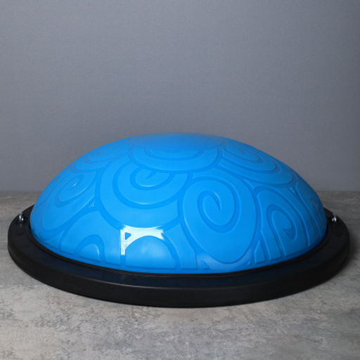 Полусфера балансировочная BOSU 58см Woohooo Curls эспандер, насос/ синий / B58Cu-B/ уп5 - Галеонтрейд фото 2