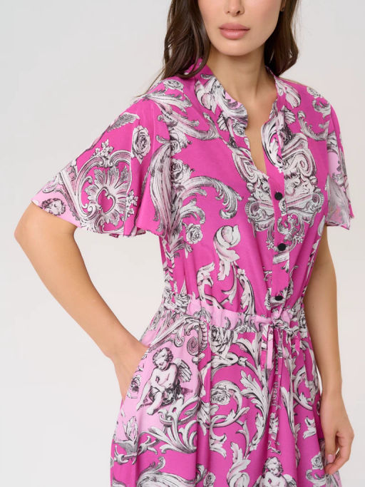 Платье женское 12421-35053 multicolor-pink