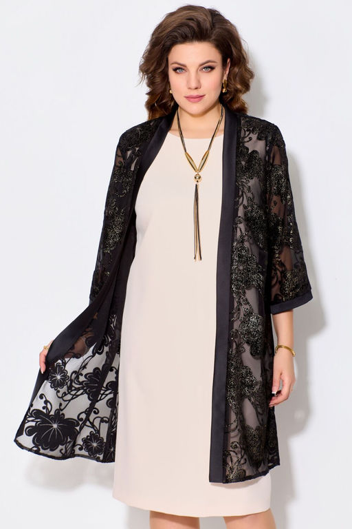 Кардиган FITA 20253 черно-золотой