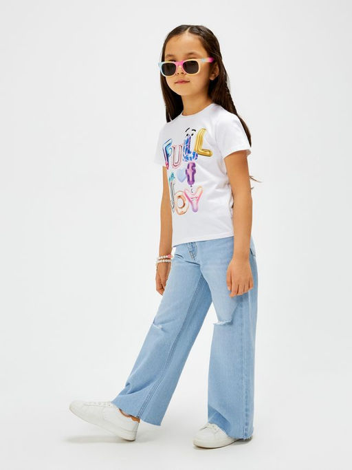 ACOOLA / Футболка детская для девочек Coimbra крем  фото 5