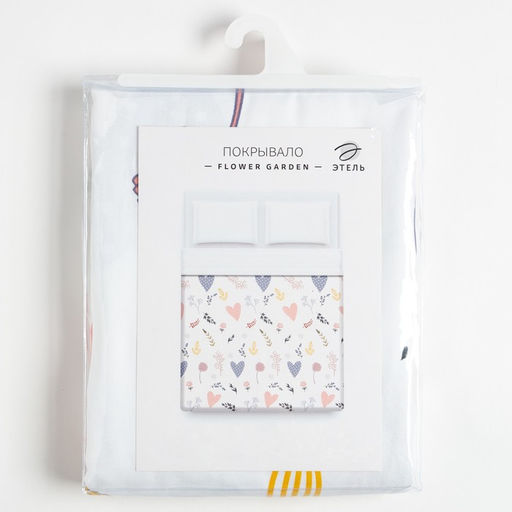 Покрывало Этель Flower garden, 200*215 см, 100% хлопок  фото 4
