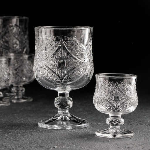 Набор бокалов стеклянных «Радость встреч», 12 предметов: 6 бокалов 200 мл, 6 рюмок 50 мл