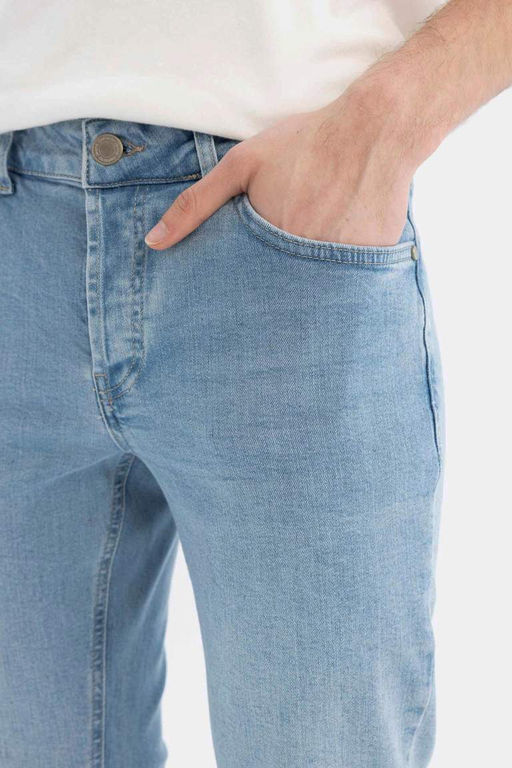 Pedro Slim Fit Джинсовые брюки узкого кроя с нормальной талией и узкими штанинами - Defacto фото 5