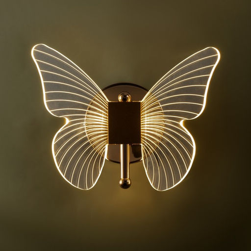 Бра «Бабочка» LED 12 Вт 3000К золото 23×17.5×11 см