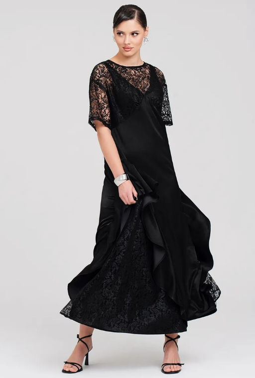 Платье вечернее нарядное с кружевом в пол - Sahar art lab фото 2