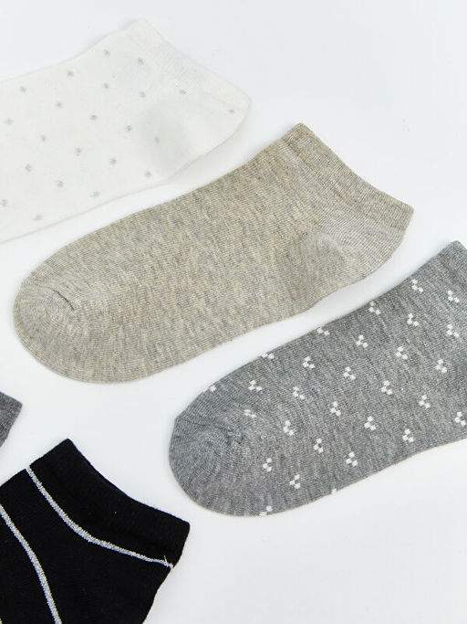 Desenli Kad?n Patik ?orap 5li