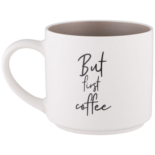КРУЖКА КОФЕМАНИЯ BUT FIRST COFFEE 470 МЛ - Lefard фото 3