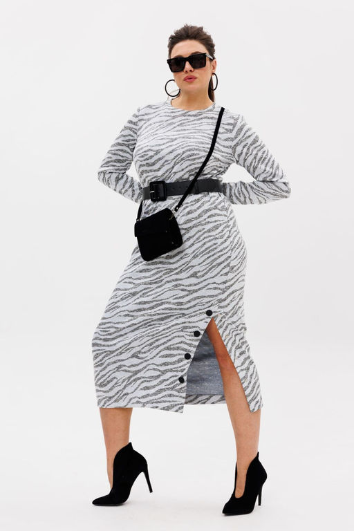 Платье ANELLI 1755 серая магия  фото 5