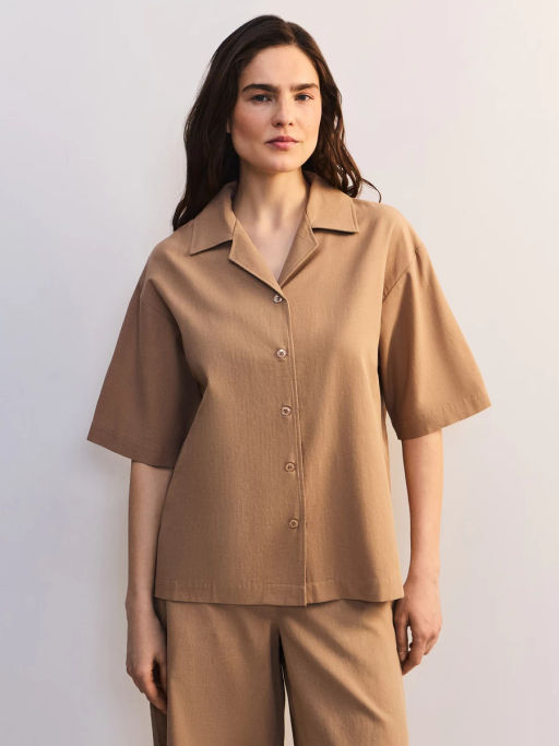 Блуза оверсайз из хлопка и вискозы ZR2605012010-63 / Zarina